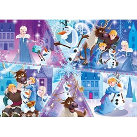 Clementoni - 27094 - Supercolor Puzzle - Olafs Frozen Adventure - 104&nbsp;Pièces - Disney
