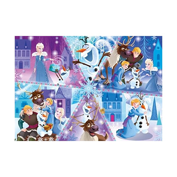 Clementoni - 27094 - Supercolor Puzzle - Olafs Frozen Adventure - 104 Pièces - Disney