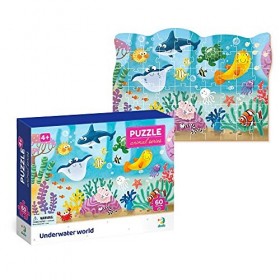 Dodo D300378 Educational Underwater World Puzzle 60 Pieces, Various