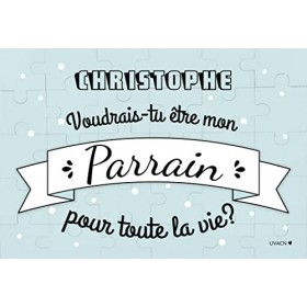 Puzzle Parrain A Personnaliser avec Prénom Future Parrain | Demande Parrain | Veux-tu être Mon Parrain ? | Annonce Naissance