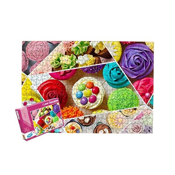 Puzzle 500 pièces « I Love Cupcakes » / Puzzle Cupcakes / Puzzle 500 pièces pour adultes et familles