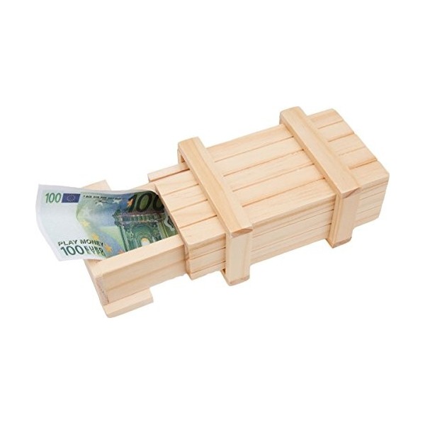 GICO Boîte Secret en Bois Rangement piégée pour des Cadeaux de largent Casse tête