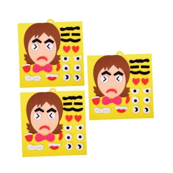 1 Pc Préscolaire Puzzle Qui Change De Visage Enfant en Bas Âge Couronne De Gâteau Puzzles Jouets Visages Changeant Puzzle Jou