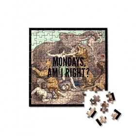 Mondays, Am I Right? 100 Piece Mini Shaped Puzzle