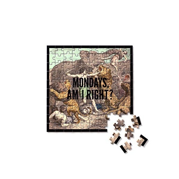 Mondays, Am I Right? 100 Piece Mini Shaped Puzzle