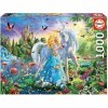 Educa - Puzzle de 1000 pièces pour Adultes | La Princesse et La Licorne. Comprend Fix Puzzle Tail pour laccrocher Une Fois l