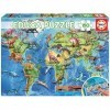 Educa - Puzzle de 150 pièces pour Enfants | Mappemonde Dinosaures, Casse-tête pour Développement, Agilité et Amusement Les g