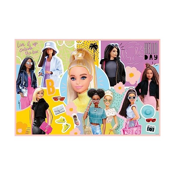 Trefl- Barbie Puzzle, 23025, Multicoloured