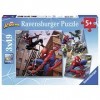 Ravensburger - Puzzle Enfant - Puzzles 3x49 p - Spider-man en action - Marvel spider-man - Dès 5 ans - 08025
