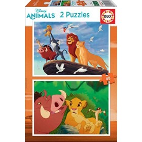 Educa - 2 Puzzles de 48 pièces pour Enfants | Le Roi Lion. Composé de Grandes pièces Parfaitement finies. Recommandé à partir