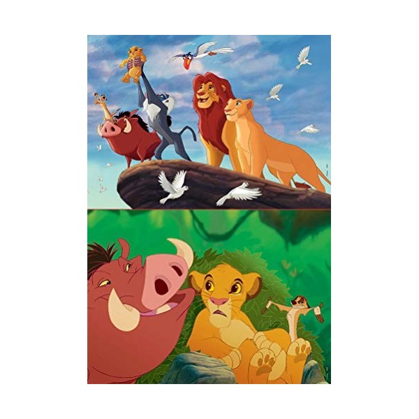 Educa - 2 Puzzles de 48 pièces pour Enfants | Le Roi Lion. Composé de Grandes pièces Parfaitement finies. Recommandé à partir