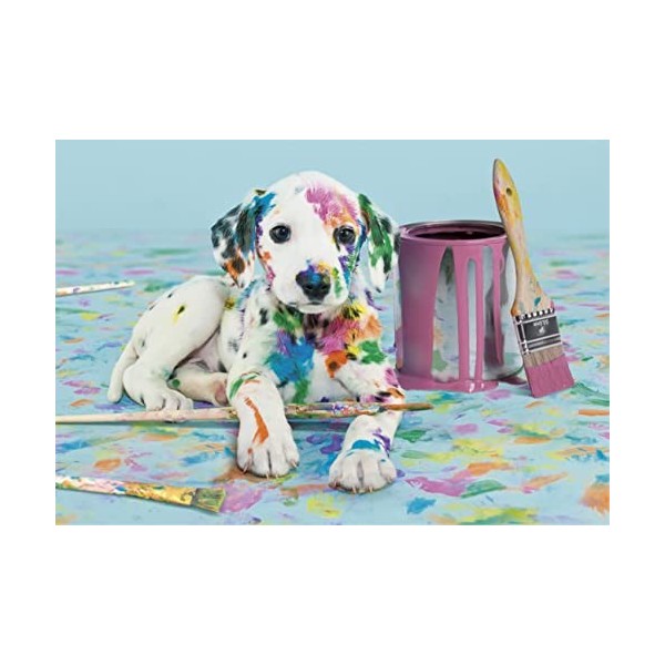 Clementoni - Drôle de Dalmatien - Puzzle de 500 Pièces - Jeu de Patience et de Réflexion - Format Paysage - Image Net - 49 x 