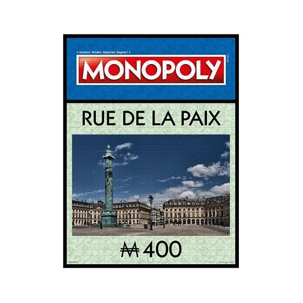WINNING MOVES - PUZZLE MONOPOLY - Rue de la PAIX - 1000 pieces