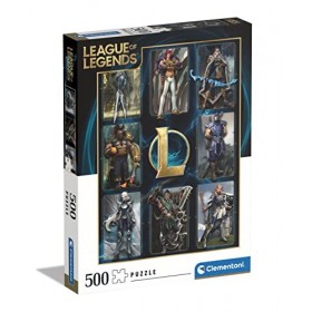 Clementoni 500pzs Does Not Apply Collection League of Legends 500 pièces, Fantaisie-fabriqué en Italie, Puzzle Adulte, 35122,