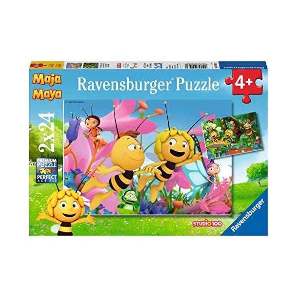 Ravensburger - 09093 8 - Puzzle - Petit Maya LAbeille - 2 x 24 Pièces