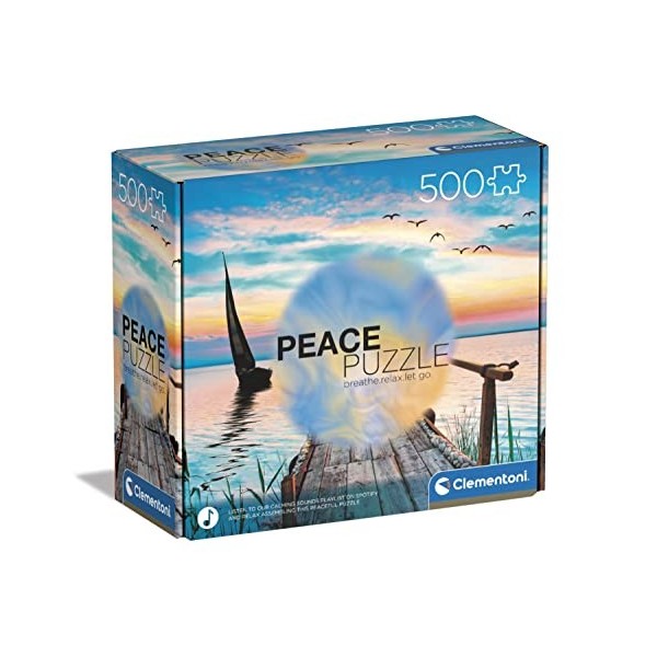 Clementoni Ful 500pzs Does Not Apply Peace Peaceful Wind 500 pièces, paysages, Puzzle Relaxant, Divertissement pour Adultes-f