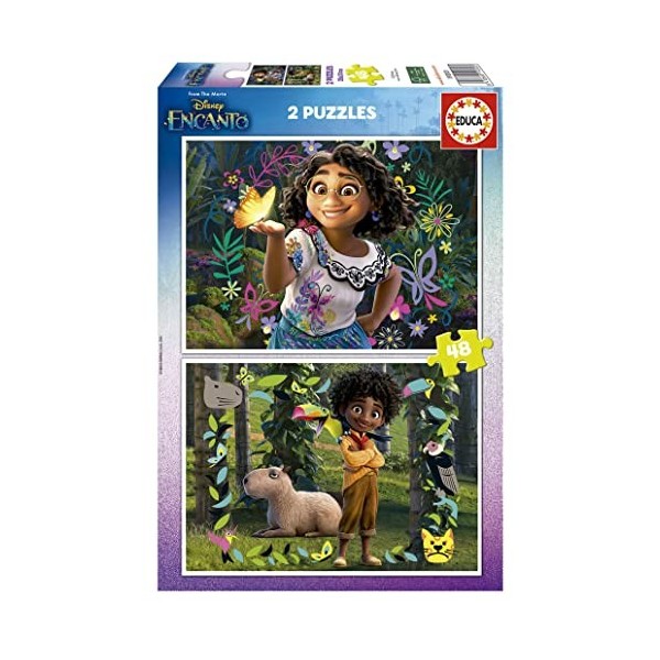 Educa - Disney Puzzle 2x48 Encanto, Puzzle pour Enfants Casse-tête pour Développement, Agilité et Amusement Les garçons et F