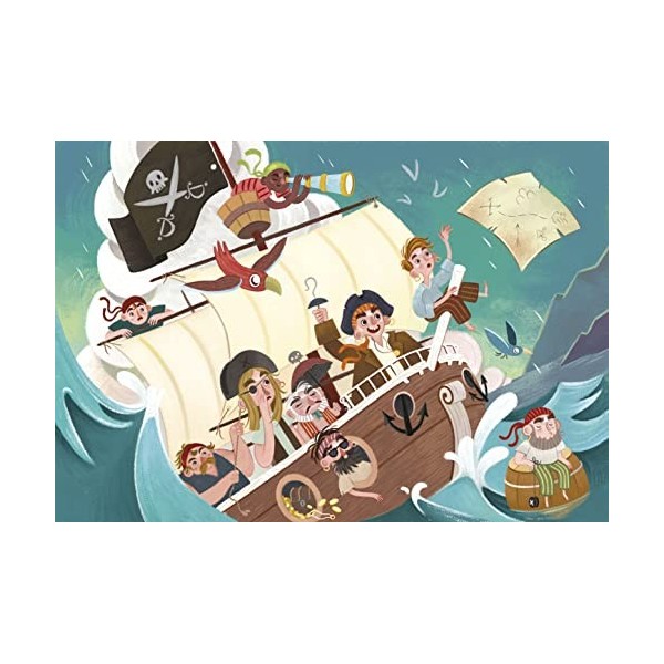 Clementoni- Supercolor Collection-Pirates-104 pièces- 27278