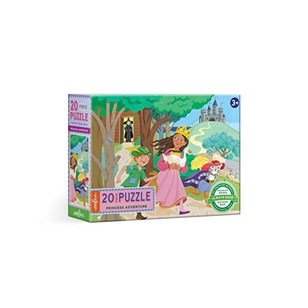 EEBOO Aventure de Princesse Puzzle 20 pièces pour Enfant de 3 Ans et Plus, PZPAV