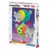 Clementoni- Puzzle The Balance Mordillo 104pzs Does Not Apply Modillo, 27134, Multicolore, One Size