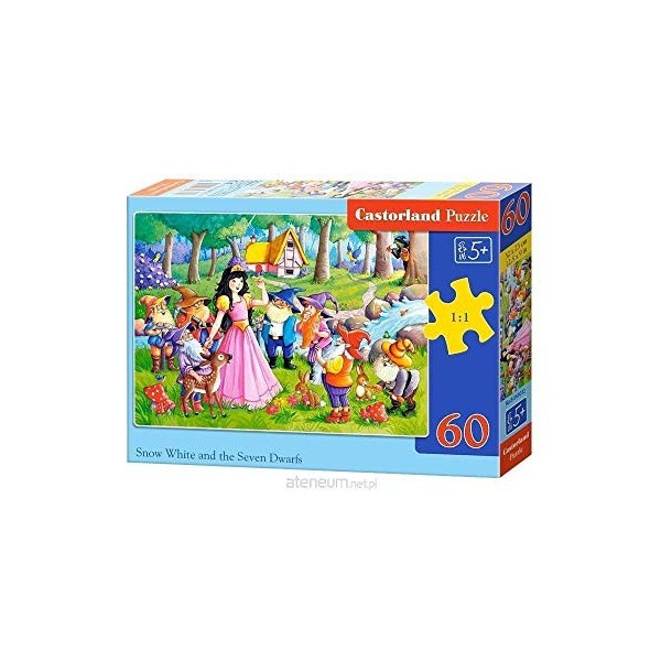 Castorland B-066032 Snow White and The Seven Dwarfs Puzzle 60 pièces Multicolore