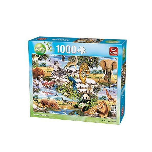 KING- Puzzle 1000 pcs, 5481, Multicolore