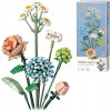 Auspcers Kit de Construction de Bouquet de Fleurs, Adult Botanical Collection Set, Accessoires Décoratifs Créatifs pour la Ma