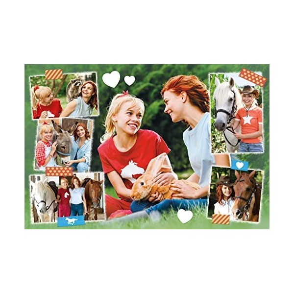 Schmidt Spiele 56428 Bibi and Tina Film 5, Animal Friends, 200 Pieces Childrens Puzzle, coloré