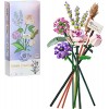 Auspcers Kit de Construction de Bouquet de Fleurs, Adult Botanical Collection Set, Accessoires Décoratifs Créatifs pour la Ma