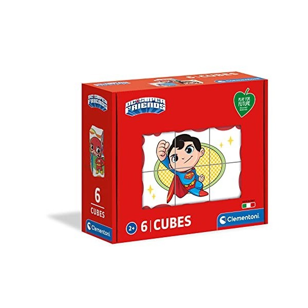 Clementoni Puzzle Cubo Super Heroes DC Comics 6pzs