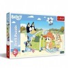 Trefl, Joyeuse journée de Bluey 24 Maxi-24 Grandes Pièces, Puzzle Coloré avec des Personnages de Bande Dessinée, Divertisseme