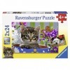 Ravensburger - 08971 0 - Puzzle - Adorables Amis - 2 x 24 Pièces