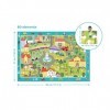 Dodo D300135 Educational City Life Observation Puzzle 80 Pieces, Various