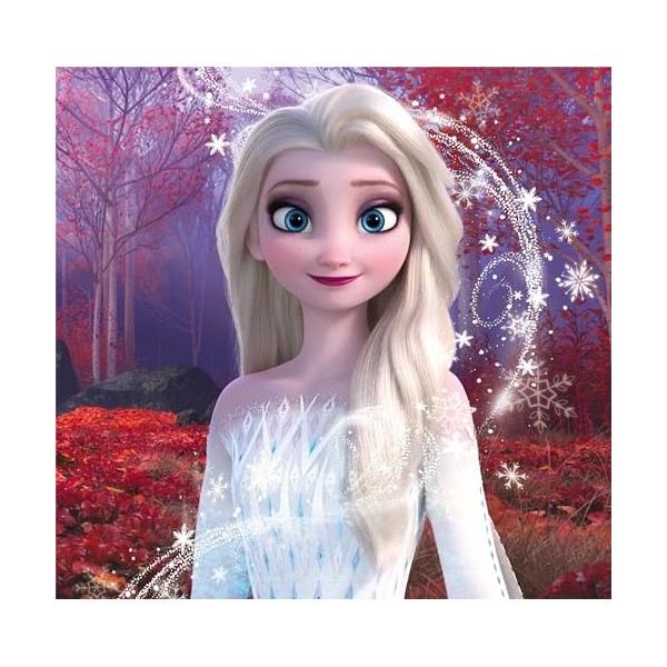 Clementoni- Disney Frozen Supercolor Reine des Neiges-3x48 Enfants 5 Ans, Boîte De 3 48 Pièces , Puzzle Dessin Animé-Fabriqu