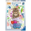 Ravensburger - Puzzle Adulte - Puzzle 500 p - Chaton dans une tasse - 15037