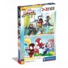 Clementoni - 24794 - Supercolor Puzzle Marvel Spidey and His Amazing Friends - 2x20 pièces - Puzzle Enfants 3 Ans - boîte de 