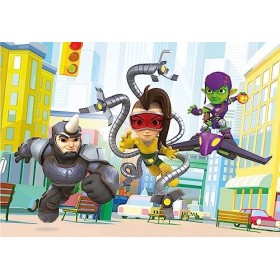 Clementoni - 24794 - Supercolor Puzzle Marvel Spidey and His Amazing Friends - 2x20 pièces - Puzzle Enfants 3 Ans - boîte de 