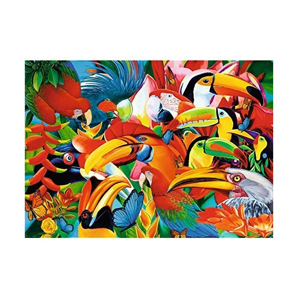 Trefl Puzzle, Oiseaux Colorés, 500 Pièces, Qualité Premium, pour Adultes et Enfants à partir de 10 Ans, TR37328