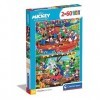 Clementoni Mickey & Friends Pat Patrouille Supercolor Disney and Friends-2x60 Enfants 3 Ans-boîte de 2 60 pièces , Puzzle D