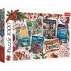 Trefl 1000 Pièces Collage de Noël, DIY, Divertissement Créatif, Amusant, Neige, Biscuits, Puzzles Classiques pour Adultes et 