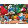 Clementoni- Puzzle Pitufos 2x20pzs Does Not Apply The Smurfs Supercolor Smurfs-2x20 Enfants 3 Ans-boîte de 2 20 pièces , Des