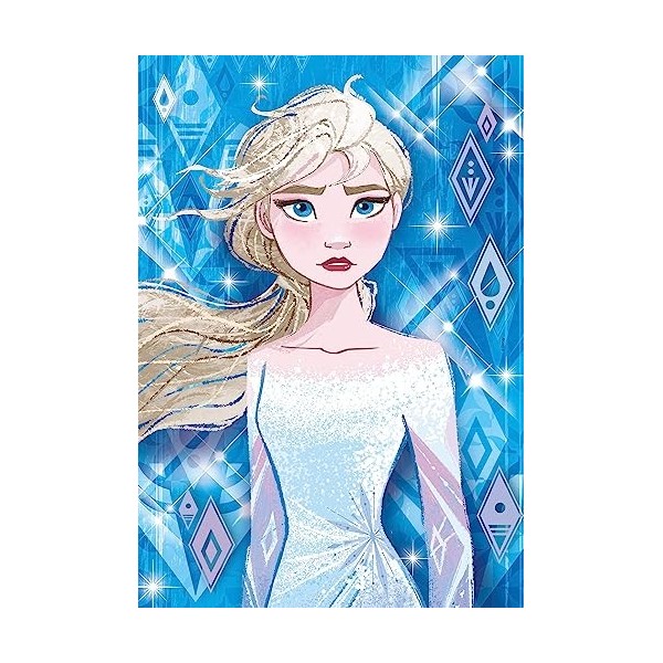 Clementoni- Supercolor Disney La Reine des Neiges 2-3x48 Enfant-boîte de 3 Puzzles 48 pièces -fabriqué en Italie, 4 Ans et 