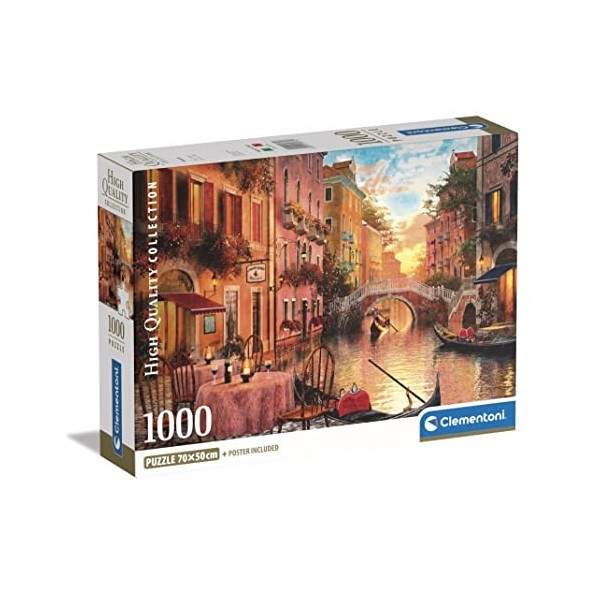 Clementoni Collection Venezia-1000 Pièces-Puzzle, Divertissement pour Adultes-Fabriqué en Italie, 39774