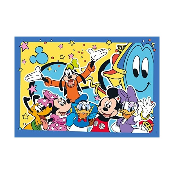 Clementoni- Puzzle Mickey Disney 2x20pzs Does Not Apply Supercolor Mickey-2x20 Enfants 3 Ans-boîte de 2 20 pièces , Dessin a