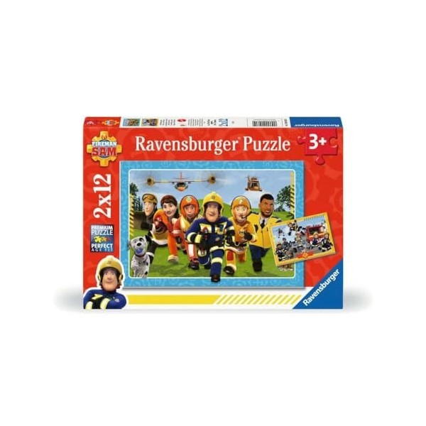 Ravensburger WT 12001031 – Sam Fireman – 2 x 12 pièces de Puzzles