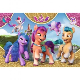 Trefl Arc-en-Ciel, Pony 100 Pièces pour Enfants à partir de 5 Ans Puzzle, 16415, Amitié Colorée My Little Poney, Regenbogen F