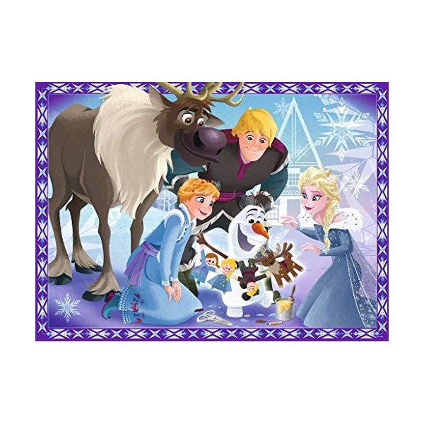 Ravensburger- Disney Puzzle Famille Tradition Reine des Neiges 100 pièces XXL, 10730
