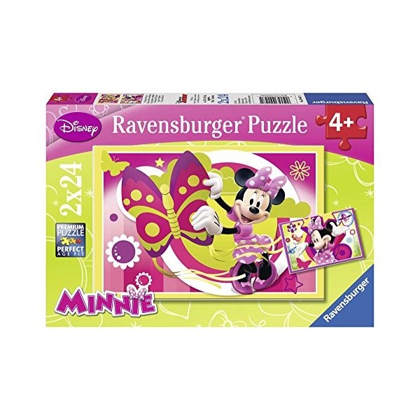 Ravensburger - 09047 - Puzzle Enfant Classique - Une Journée avec Minnie - 2 x 24 Pièces