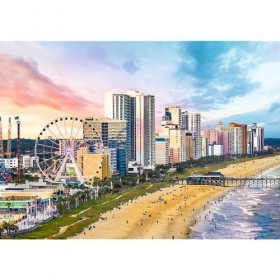 Trefl-Myrtle Beach, Caroline du Sud, États-Unis-Puzzle 1000 éléments-Puzzle pour Les passionnés de Voyage, DIY, Amusement, Pu