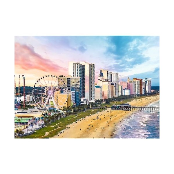 Trefl-Myrtle Beach, Caroline du Sud, États-Unis-Puzzle 1000 éléments-Puzzle pour Les passionnés de Voyage, DIY, Amusement, Pu